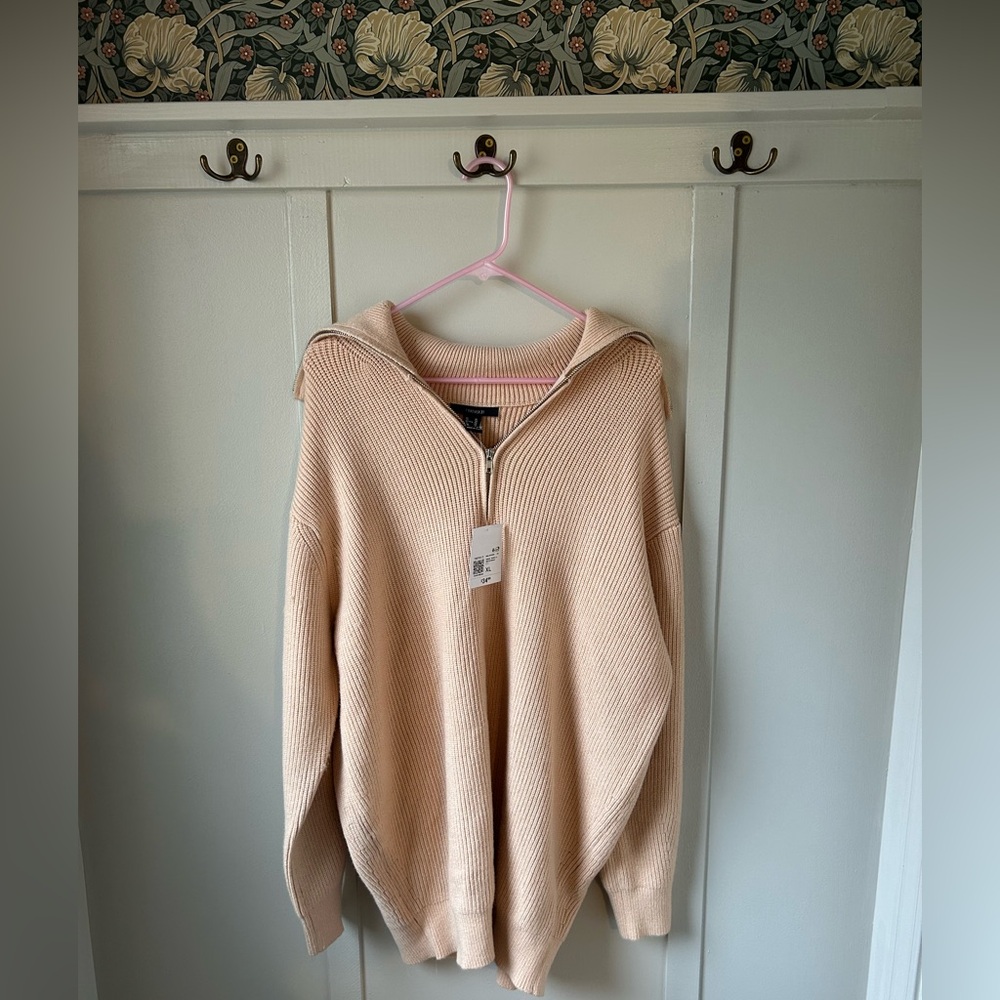 Quarter Zip Knit Sweater